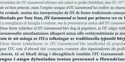 ITC Garamond Font Poster 5
